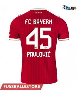 Günstige Bayern Munich Aleksandar Pavlovic #45 Heimtrikot 2026-27 Kurzarm